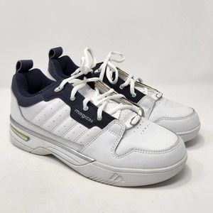 Magic32 Magic Johnson White Blue Leather Sneakers 9 Athletic Shoes Lace Up